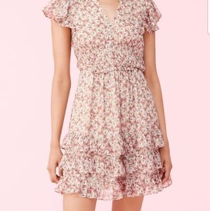 Rebecca Taylor Lucia Fleur Lurex Dress